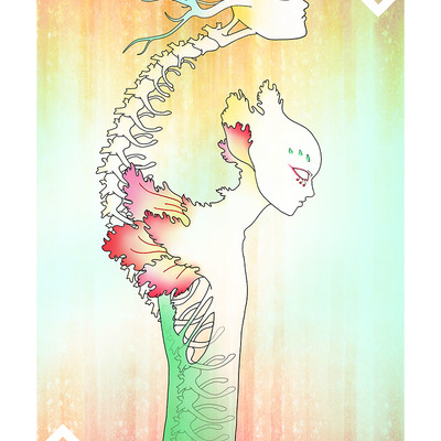 Playing card art: jacks