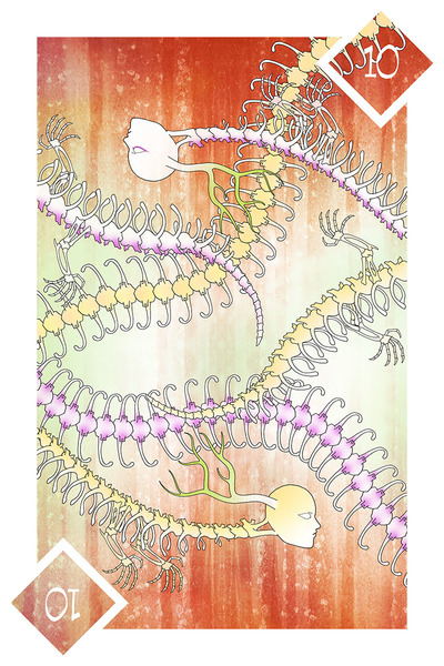 Playing Card Art: Tens