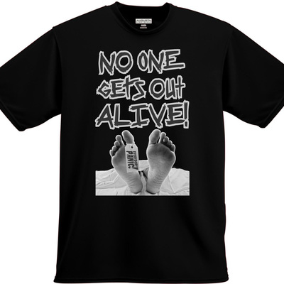 Everybody panic! no one gets out alive t-shirt