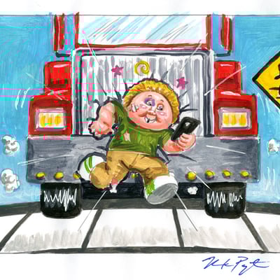 Pedestr-ian / obsessed jess color rough - garbage pail kids 2017 adam-geddon