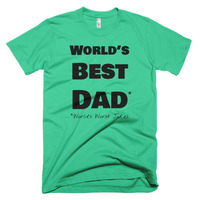 World's Best Dad - World's Worst Jokes Short sleeve men's t-shirt - Thumbnail 4