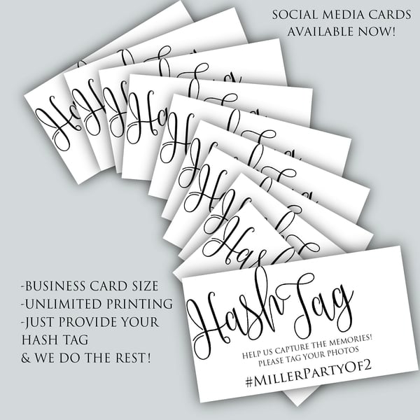 Social Media Scatter Cards