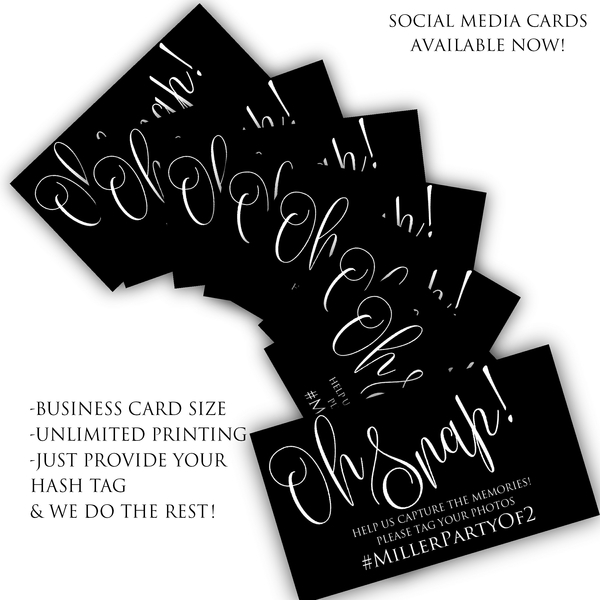 Social Media Scatter Cards