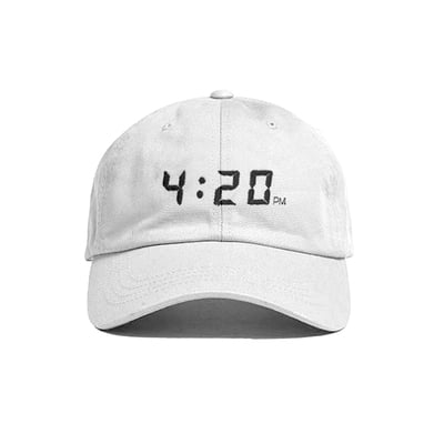 SNAPCHAT 4:20PM HAT WHITE