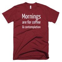 Mornings are for Coffee and Contemplation Short sleeve men's t-shirt - Thumbnail 7