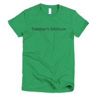 Teacher's Edition Short sleeve women's t-shirt - Thumbnail 2