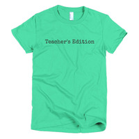 Teacher's Edition Short sleeve women's t-shirt - Thumbnail 4