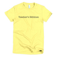 Teacher's Edition Short sleeve women's t-shirt - Thumbnail 5