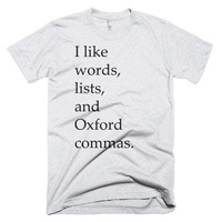 I Like Oxford Commas Short sleeve men's t-shirt - Thumbnail 3