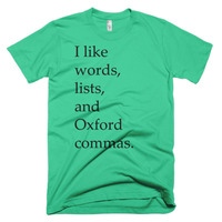 I Like Oxford Commas Short sleeve men's t-shirt - Thumbnail 4