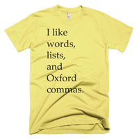 I Like Oxford Commas Short sleeve men's t-shirt - Thumbnail 6