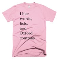 I Like Oxford Commas Short sleeve men's t-shirt - Thumbnail 7