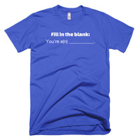 Fill in the Blank Short sleeve men's t-shirt - Thumbnail 6