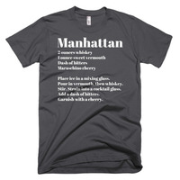 Manhattan Drink Recipe Short sleeve men's t-shirt - Thumbnail 1
