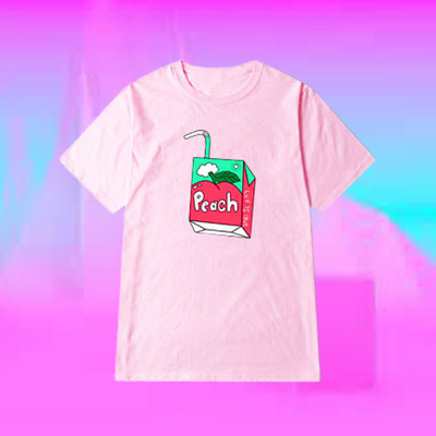Peach juice tee