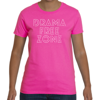 Drama Free Zone Tee (F) - Thumbnail 1