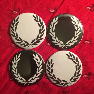 F. Perry 2.25" button