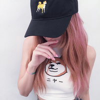 SHIBA INU HAT BLACK - Thumbnail 2
