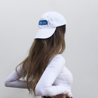 I MISS YOU HAT WHITE-BLUE LOGO - Thumbnail 3