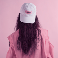 I MISS YOU HAT WHITE-PINK LOGO - Thumbnail 2