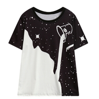 DRIPPING MILK TEE ( BLACK ) - Thumbnail 1