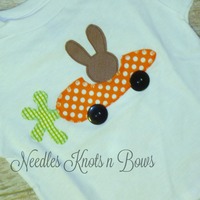 Boys Easter Outfit, Baby Boys Easter Bunny Mobile Shorts or Pants Outfit, Toddlers, Newborn to size 6 - Thumbnail 1