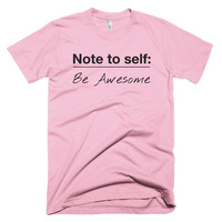 Note to Self:  Be Awesome Short sleeve men's t-shirt - Thumbnail 7