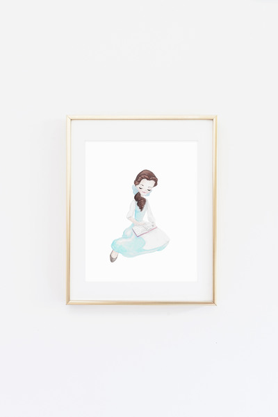 Belle 2 Watercolor Print