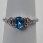 Natural Blue Topaz Ring 925 Sterling Silver-1