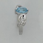 Marquise Cut Natural Blue Topaz Ring 925 Sterling Silver-1