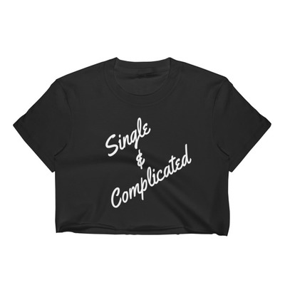 Single & complicated women's crop top