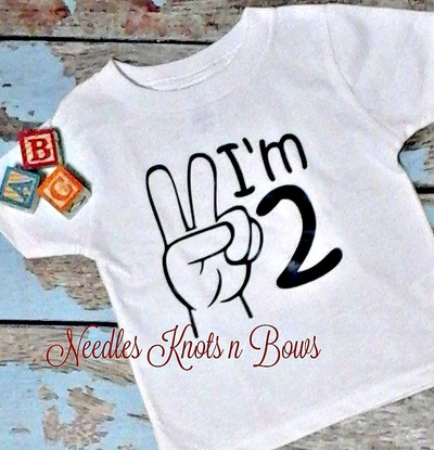 Second Birthday Shirt Boys, "I'm 2" Shirt, Birthday Boy Shirt