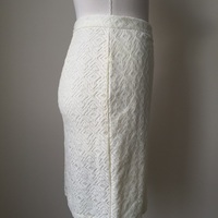 BARNEYS NY Ivory Lace Wrap Skirt - Thumbnail 3