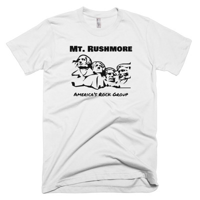 Mt. rushmore - america's rock group short sleeve men's t-shirt