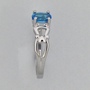 Natural Blue Topaz Ring 925 Sterling Silver-1