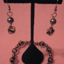 Rose Glass Bracelet Set