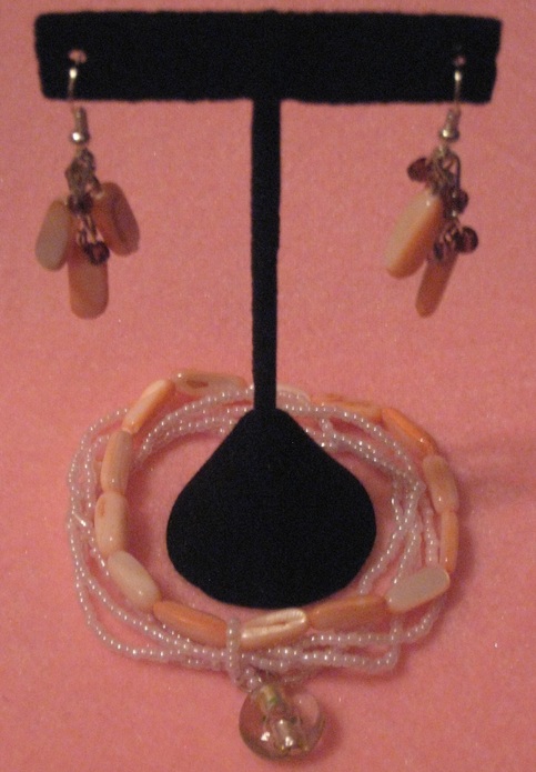 Pink Tones Glass Bracelet Set