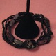 Black & Gray Glass Bracelet Set - Thumbnail 3