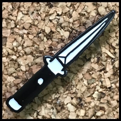 Switchblade ( white ) enamel pin 145