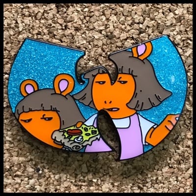 D.w. forever glitter enamel pin sw037g