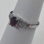  Natural Garnet Ring 925 Sterling Silver-1