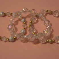 Clear Acrylic Stretch Bracelets
