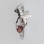 Heart Shape Natural Garnet "ANGEL" Ring 925 Sterling Silver-1