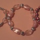 Pink & Silver Acrylic Stretch Bracelets - Thumbnail 2