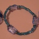 Blue Tones Acrylic Stretch Bracelets - Thumbnail 2