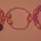 Hot Pink Acrylic Stretch Bracelets - Thumbnail 1