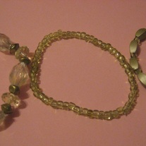 Green Acrylic Stretch Bracelets