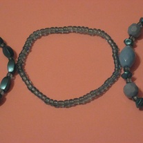 Teals Acrylic Stretch Bracelets