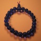 Dark Blue Stretchy Glass Bracelet - Thumbnail 1