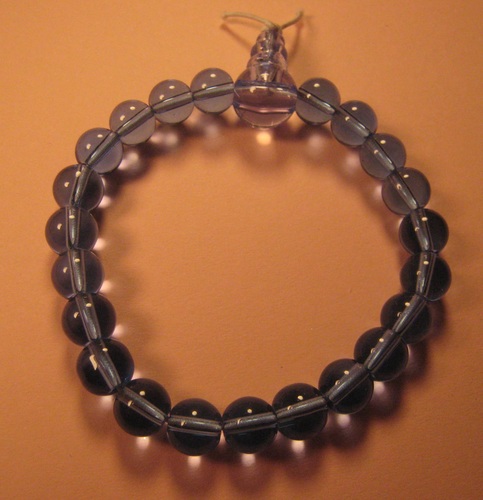 Light Blue Stretchy Glass Bracelet